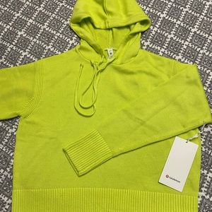 lululemon Double Knit Sweater Hoodie Size XS/S Color Electric Lemon